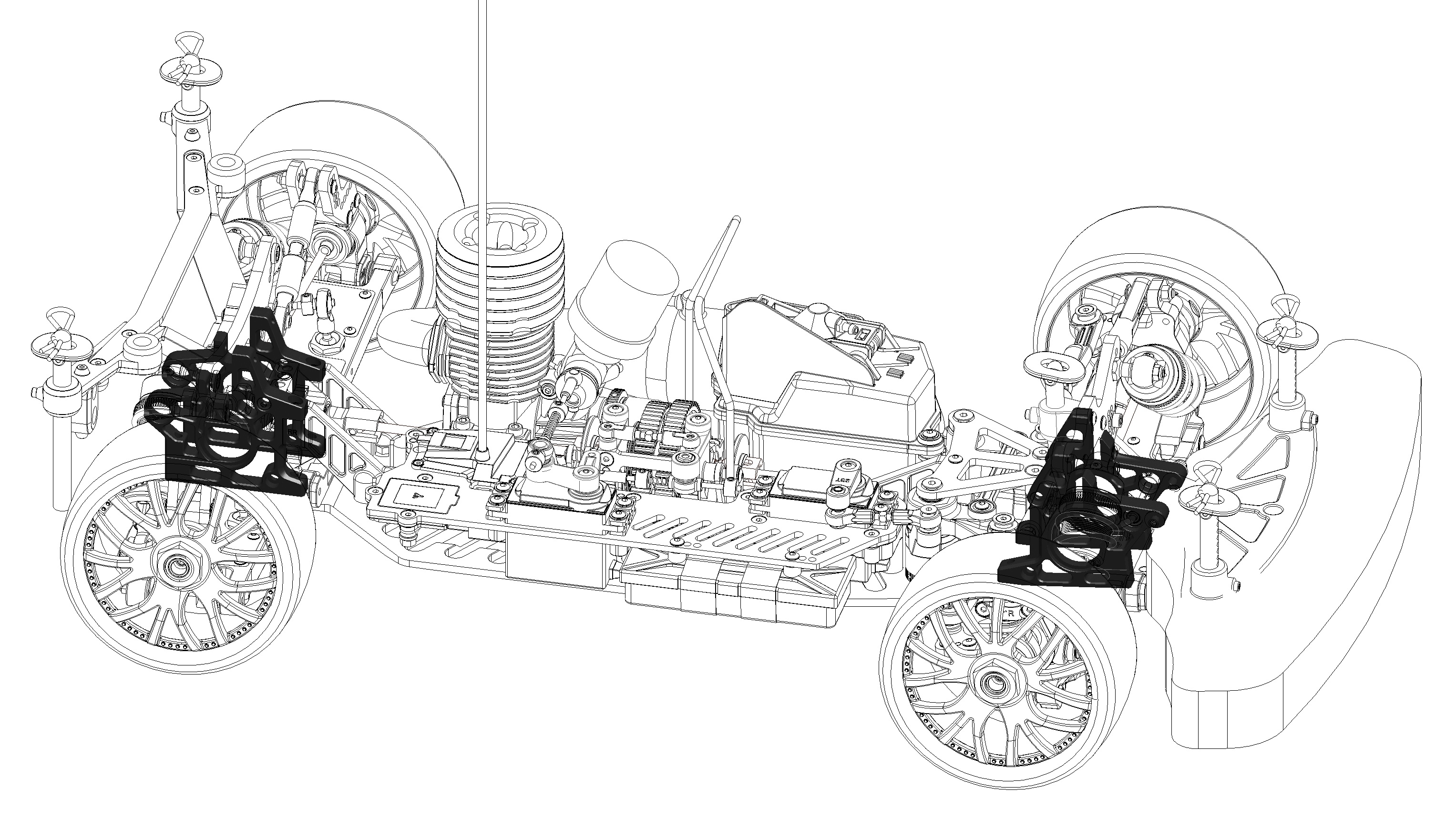 Aluminum Bulkheads for the      SRX8GT / SRX8GTE