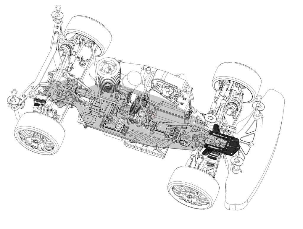 Chassis 3mm flex-flat SRX8GT R #601350