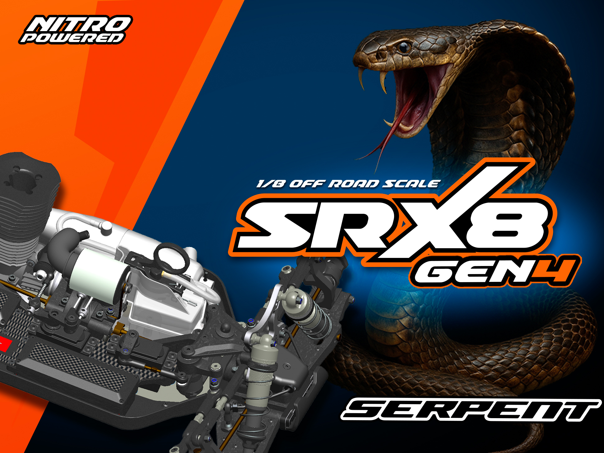 Serpent SRX8 Gen4 1/8 4wd GP（SER600024),GP-Gas Power