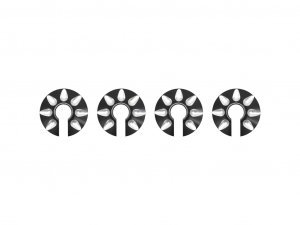 Shock spring support low onroad alu (4) (SER160156)