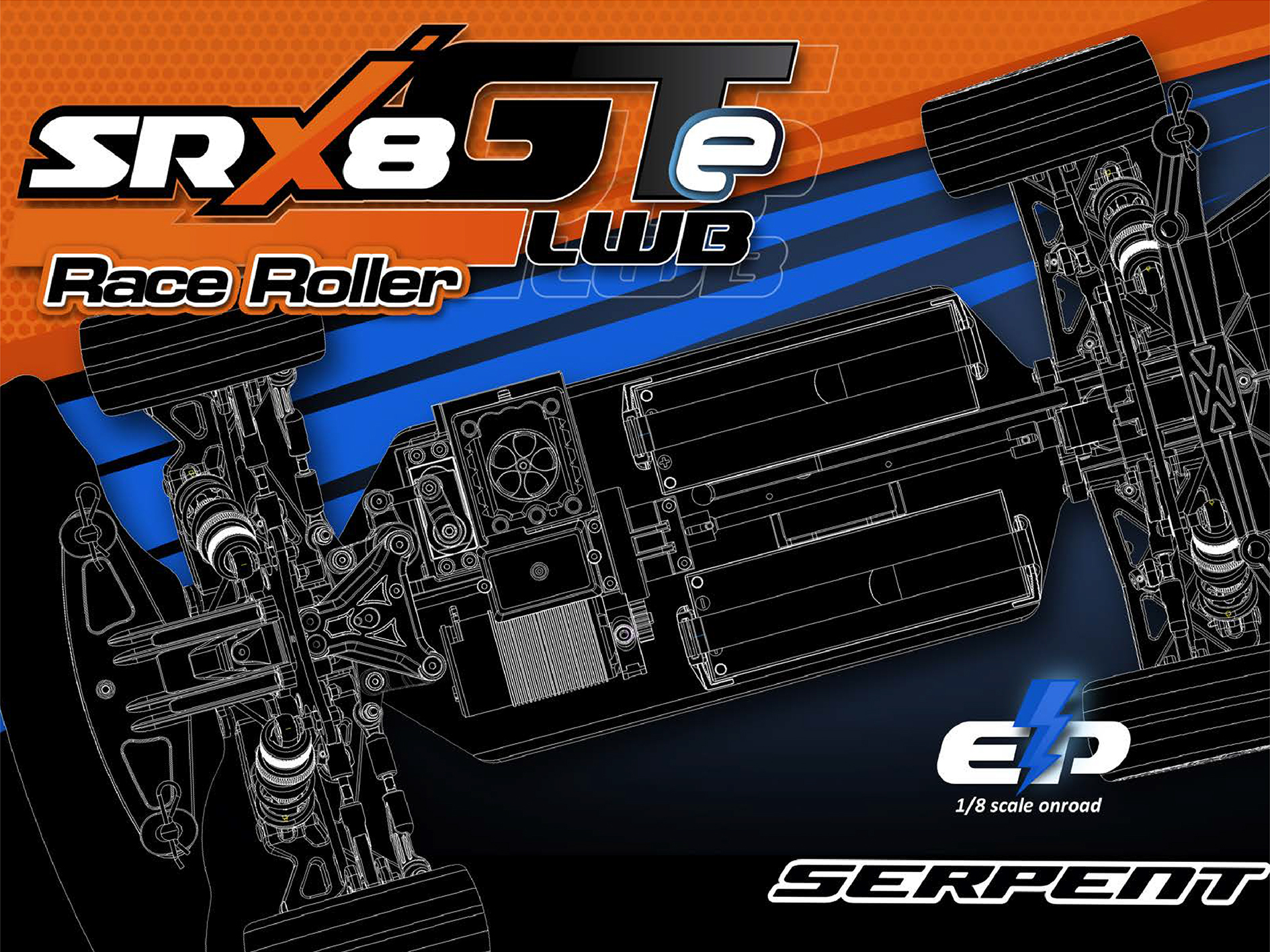 ベジッタ Serpent SRX8 GTE LWB Raceroller 1/8 EP (SER600069),Older Models