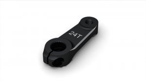 Servo lever steering 24T alu  (SER600291)
