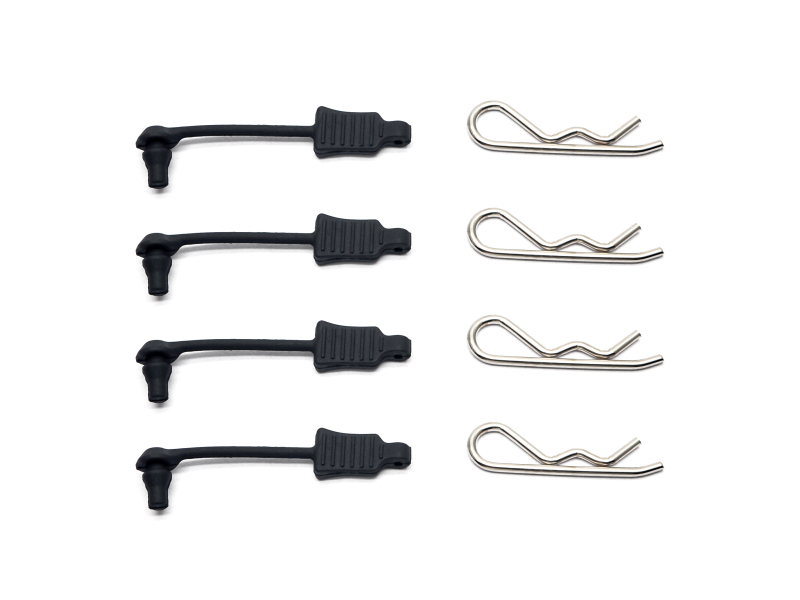Body clip retainers + clips (4) (SER304022)