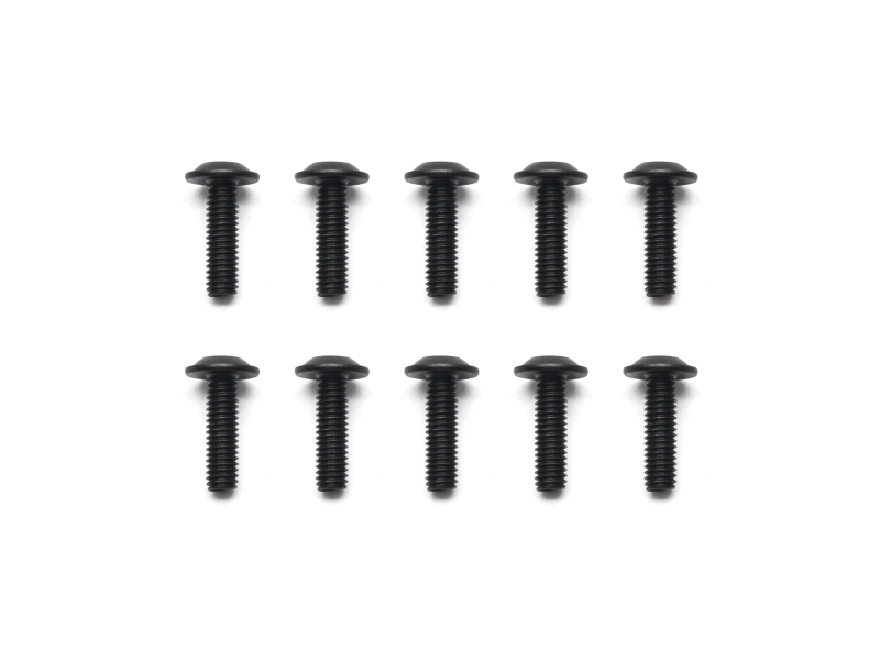 Screw allen roundhead flanged M3x10 (10)