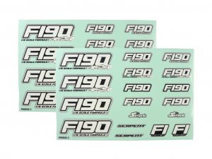 Decal sheet (2) F190 (SER302066)