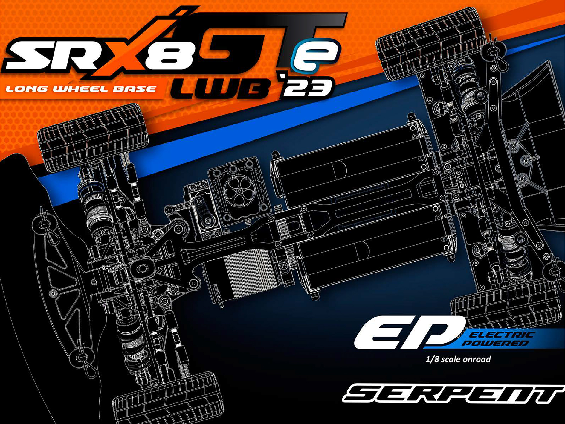 Serpent SRX8 GTE LWB '23 1/8 4wd EP (SER600071),Older Models