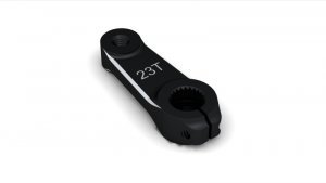 Servo lever steering 23T alu  (SER600290)