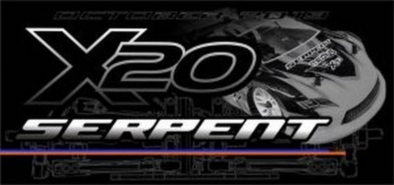 Serpent X20FWD aluminium 1/10 EP (SER400036)