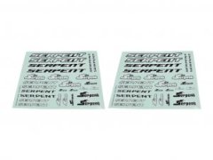 Decal sheet 1/10 black-white (2) (SER1886) - DISCONTINUED