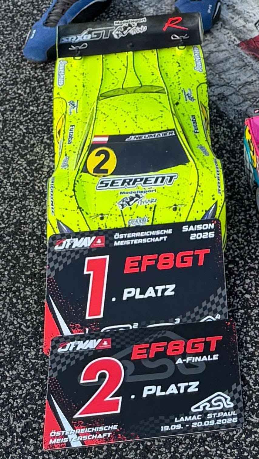 Report from our Austrian distributor about the 1/8 GTE Championship.