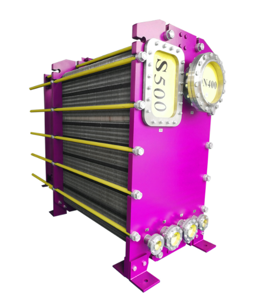 Rising film plate evaporator