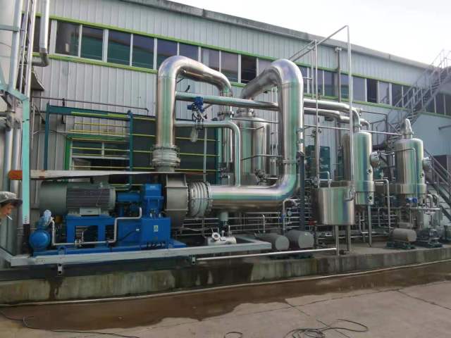 MVR+TVR sugar liquid evaporation and concentration device