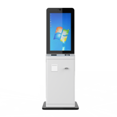SS07 Hotel Self-Service Check-In Kiosk with Barcode Scanner