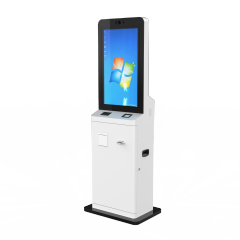 SS07 Hotel Self-Service Check-In Kiosk with Barcode Scanner