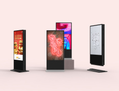 outdoor 32 43 49 55 65 Inch Touch Screen Floor Standing Kiosk Totem LCD Advertising Display Digital Signage With Software
