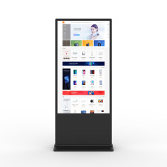 outdoor 32 43 49 55 65 Inch Touch Screen Floor Standing Kiosk Totem LCD Advertising Display Digital Signage With Software