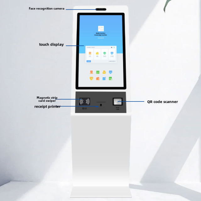 Smart Medical Kiosk for Self Check-in, Card Reading & Report Printing | Hospital Self-Service Terminal