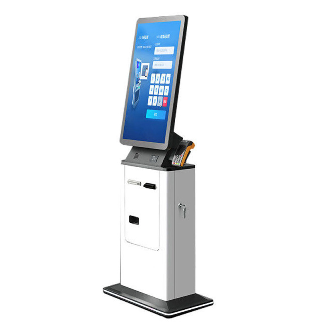 Floor Stand Hotel Automatic Payment Terminal Cash for Self Check-in, Card Reading & Report Printing | Hospital Self-Service Terminal