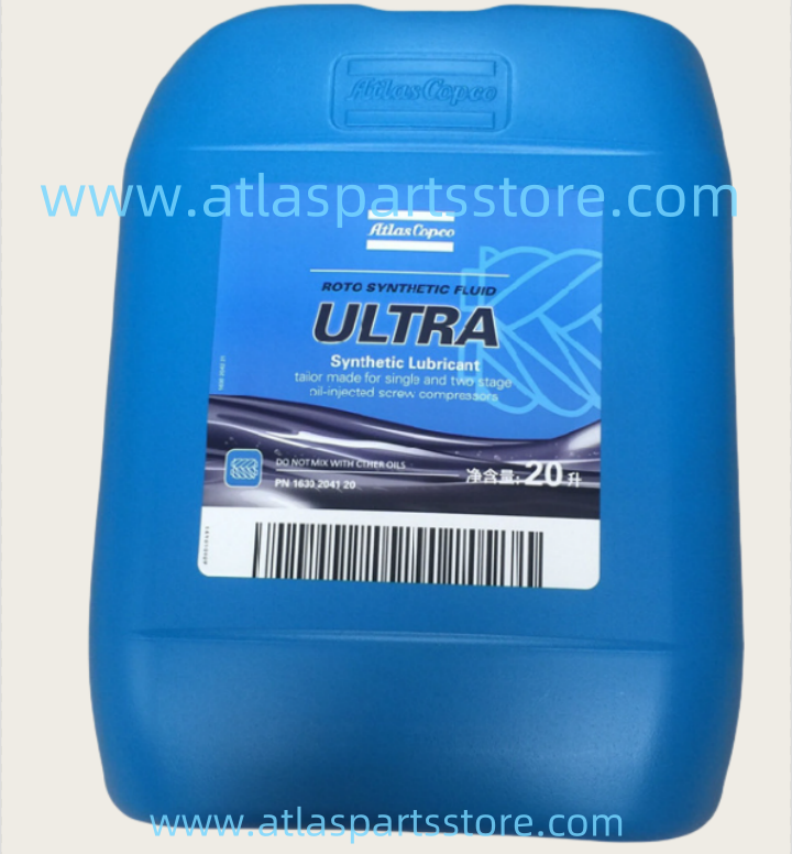 1630204120  Atlas Copco Air Compressor  Oil  Synthetic Lubricant for Oil Injected Screw Compressors 20L  RS Ultra