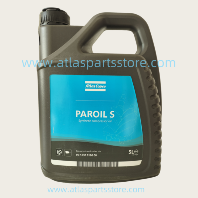 1630016000   PAROIL S   Synthetic lubricating oil   5L for Atlas Copco Screw air Compressor   parts