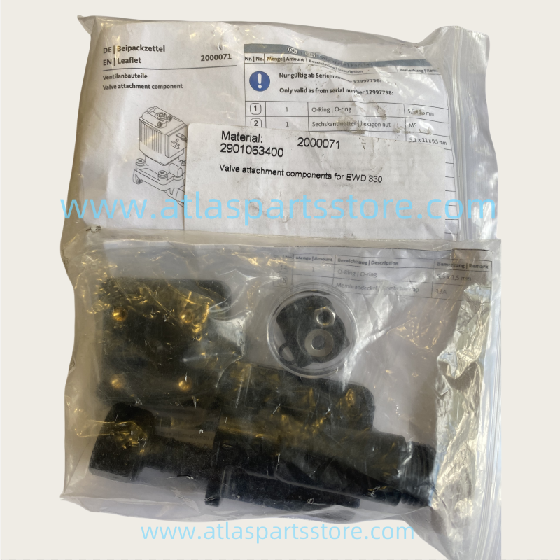 2901063400  Industrial Compressor Parts  EWD330  Valve attachment components  For Atlas Copco air Compressor parts