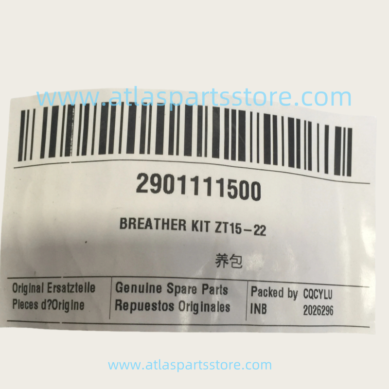 2901111500  Industrial Compressor Parts BREATHER KIT ZT15-22 for Atlas Copco air Compressor parts