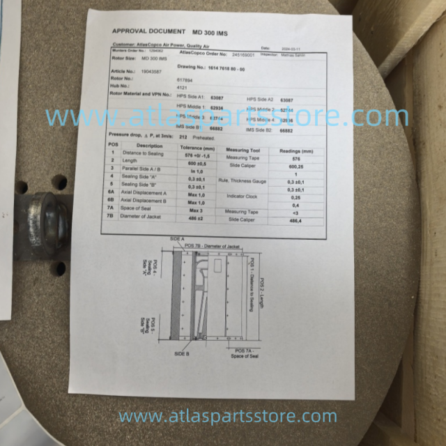 1614761873 Original Industrial Compressor Parts MD-300-IMS-2L for Atlas Copco air compressor parts