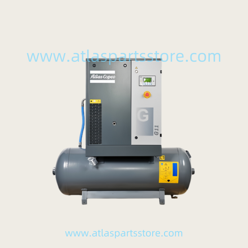 Atlas Copco G11 Oil Injection Screw Air Compressor 11kW Type with Gas Storage Tank