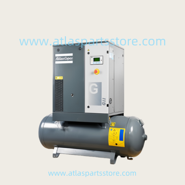 Atlas Copco G11 Oil Injection Screw Air Compressor 11kW Type with Gas Storage Tank