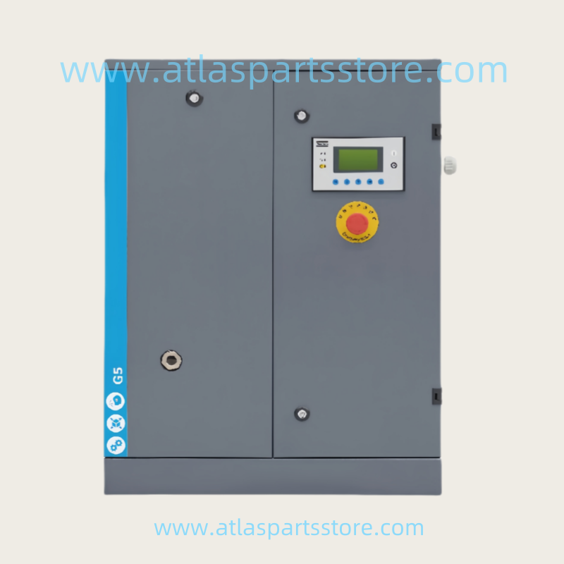Atlas Copco G5 fuel injection screw air compressor 5kW Pack model 400V.