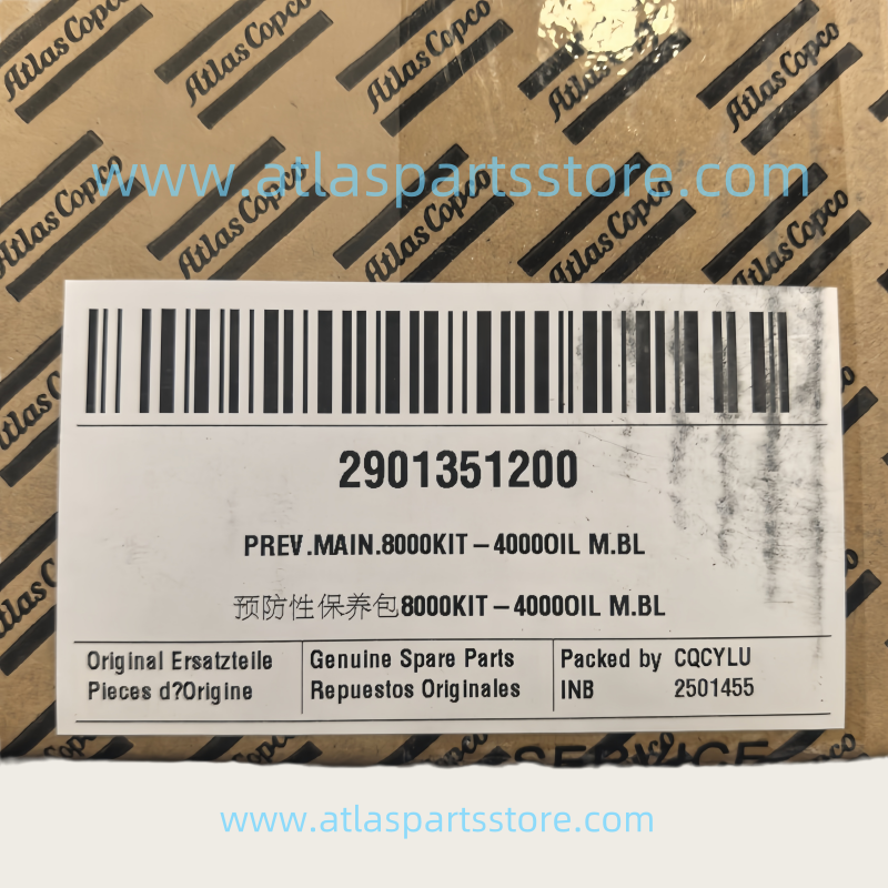 2901351200 Original Industrial Compressor Parts preventive maintenance service kit 8000KIT-4000OIL M.BL for Atlas Copco air compressor parts