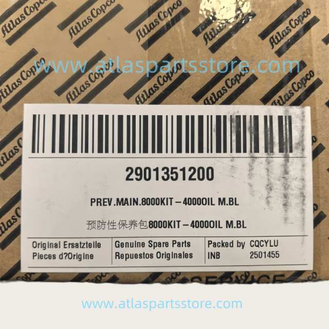 2901351200 Original Industrial Compressor Parts preventive maintenance service kit 8000KIT-4000OIL M.BL for Atlas Copco air compressor parts