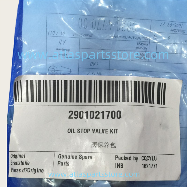 2901021700 Original Industrial Compressor Parts oil stop valve kit for Atlas Copco air compressor parts