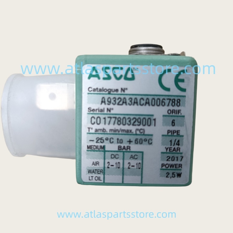 1624825180 Industrial Compressor Parts solenoid valve for Atlas Copco air compressor parts