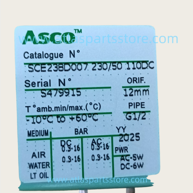 2205404301 Original Industrial Compressor Parts electronic blowdown valve for Atlas Copco air compressor parts