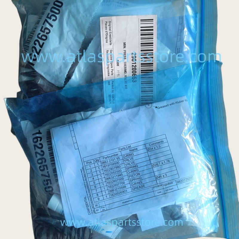 2901200653 Original Industrial Compressor Parts MIN PRESS THERMO VALVE KIT for Atlas Copco air compressor parts