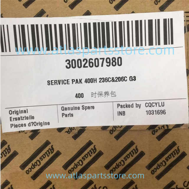 3002607980 Original Industrial Compressor Parts service pak 400H for Atlas Copco air compressor parts