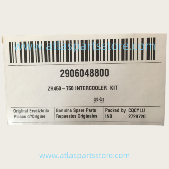 2906048800 Original Industrial Compressor parts ZR450-750 intercooler kit for Atlas Copco air compressor parts