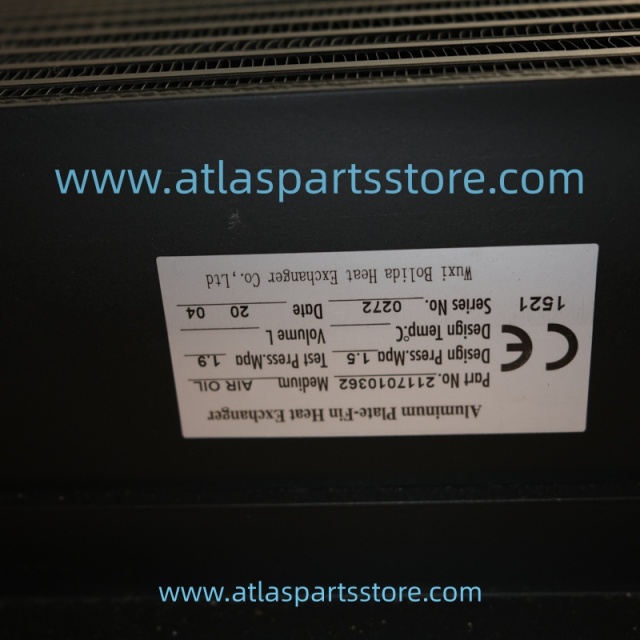 2117010362 Original cooler for FU SHENG air compressor parts