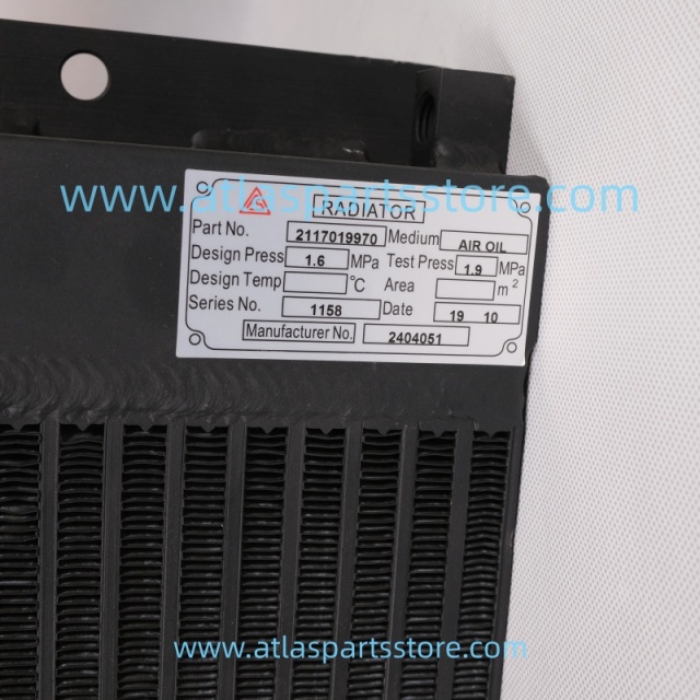 2117019970 Original cooler for FU SHENG air compressor parts