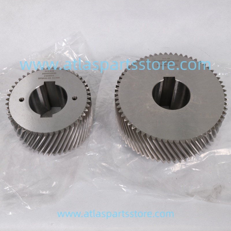 2605033390(2605033600+2605033820)Original gear shaft set for FU SHENG air compressor parts
