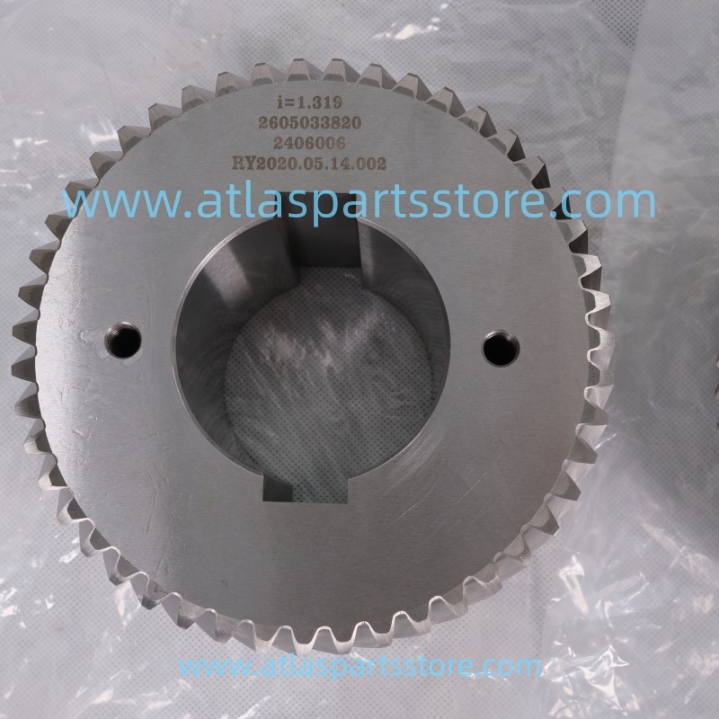 2605033390(2605033600+2605033820)Original gear shaft set for FU SHENG air compressor parts