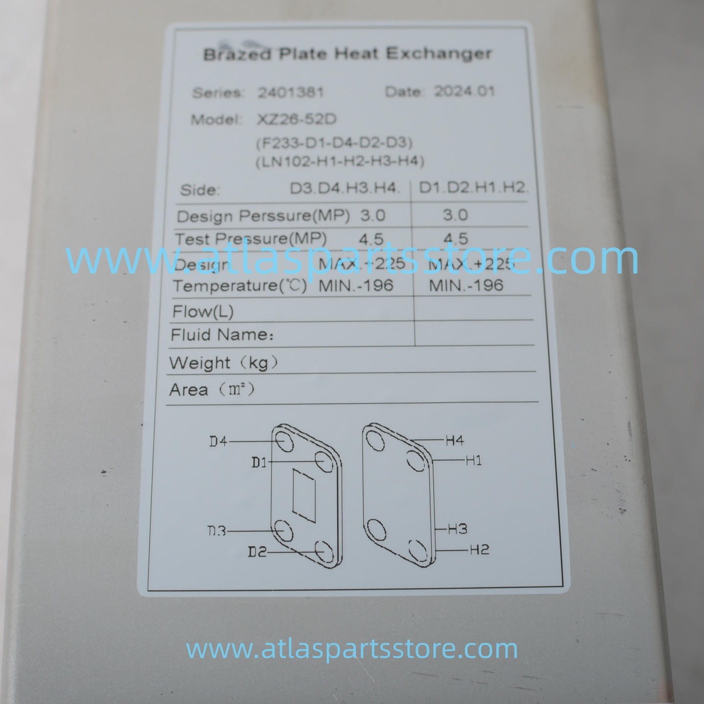 1623712000 Original Industrial Compressor Parts cooler for Atlas copco air compressor parts