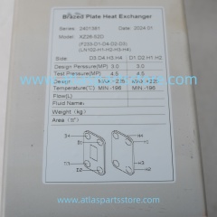 1623712000 Original Industrial Compressor Parts cooler for Atlas copco air compressor parts