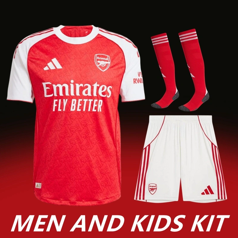 25-26 ARSENAL HOME MEN AND KIDS KIT