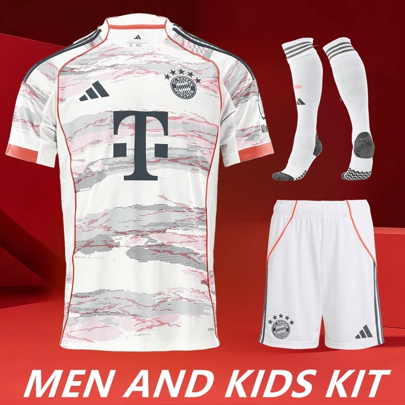 25-26 BAYERN AWAY MEN AND KIDS KIT