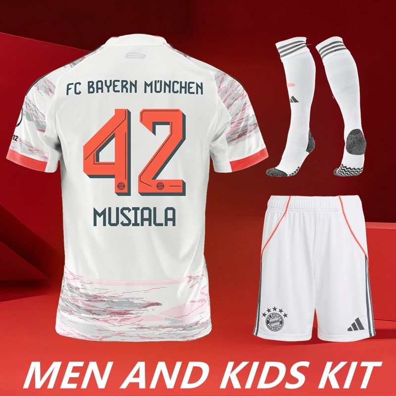 25-26 BAYERN AWAY MEN AND KIDS KIT