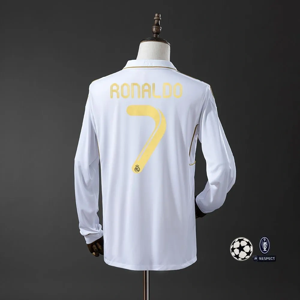2011-12 REAL MADRID HOME LONG SLEEVE (FAN VERSION)