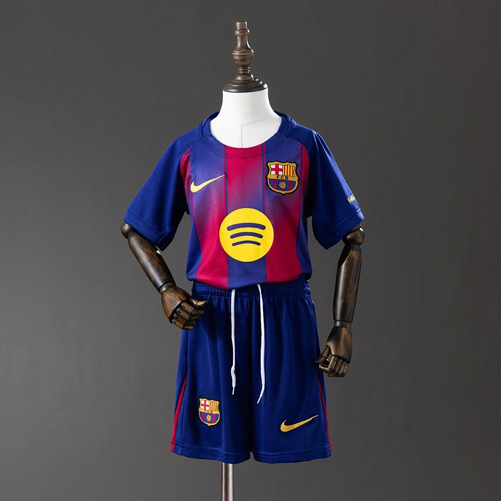 2025-26 BARCELONA HOME MEN AND KIDS KIT