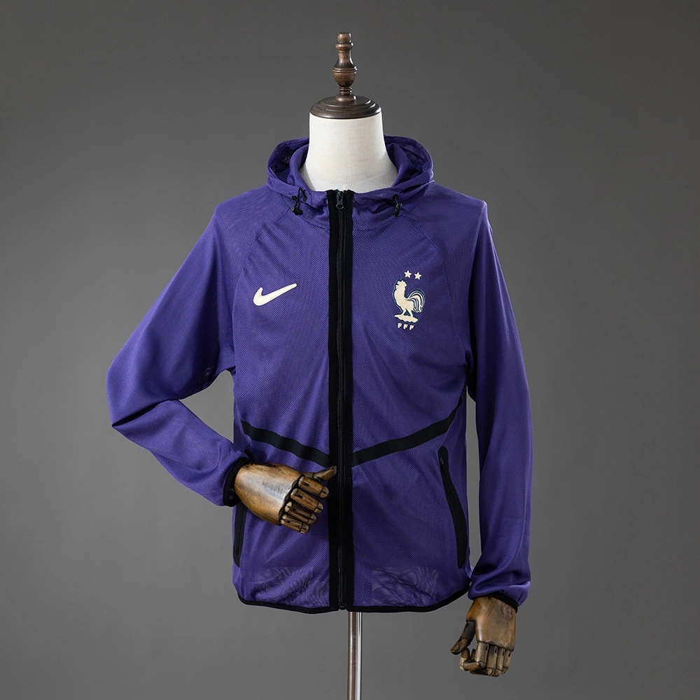 2026 FRANCE MEN'S FOOTBALL ANTHEM JACKET - PURPLE